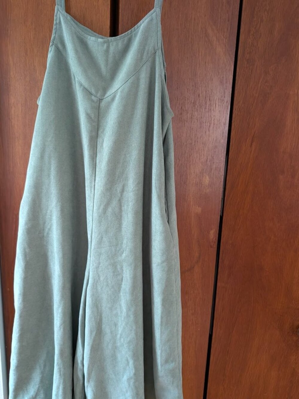 Mint green jumpsuit with pockets free size